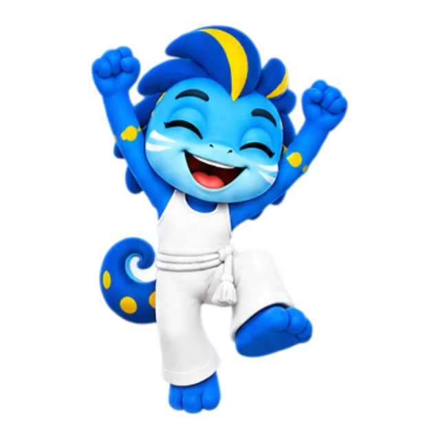 Mascote Azul